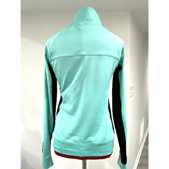 PINK Victorias Secret Ultimate quarter zip pullover top mint green black size S - Picture 3 of 7